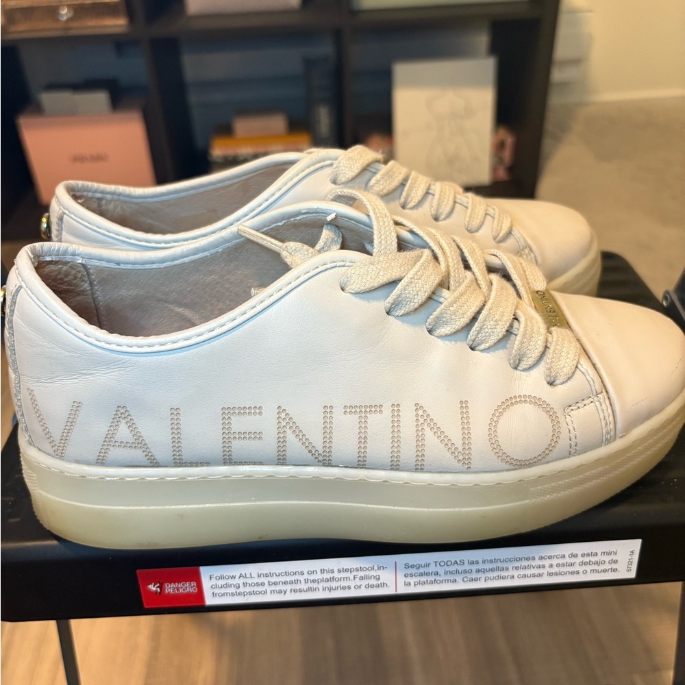 Valentino Women's Cream Sneakers